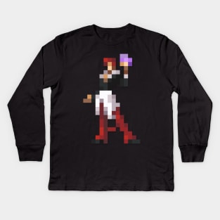 Iori low-res pixelart Kids Long Sleeve T-Shirt